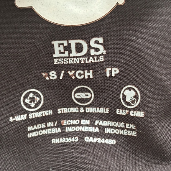 Dickies Black Scrub Top Size XS - Picture 6 of 9